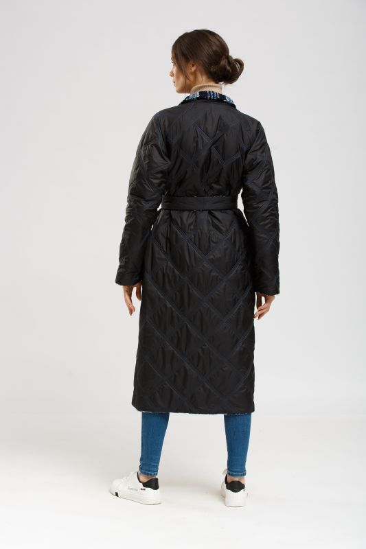 Пальто Alberto Bini Синий с черным