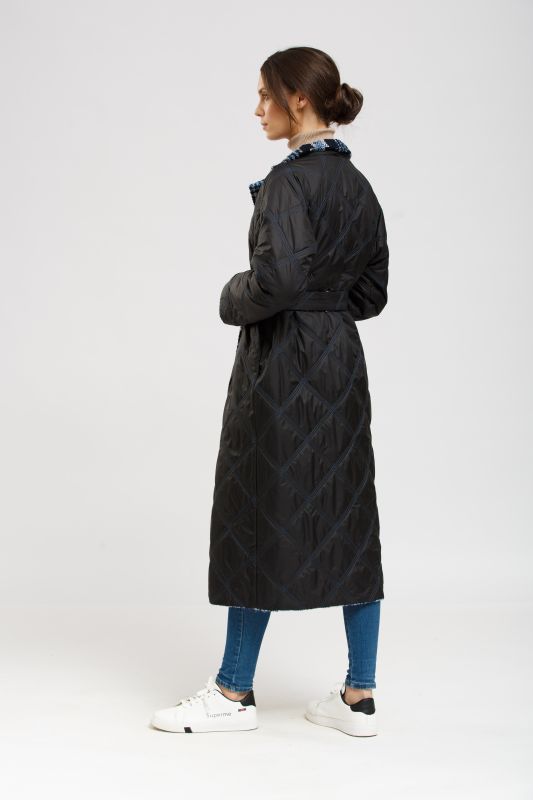 Пальто Alberto Bini Синий с черным