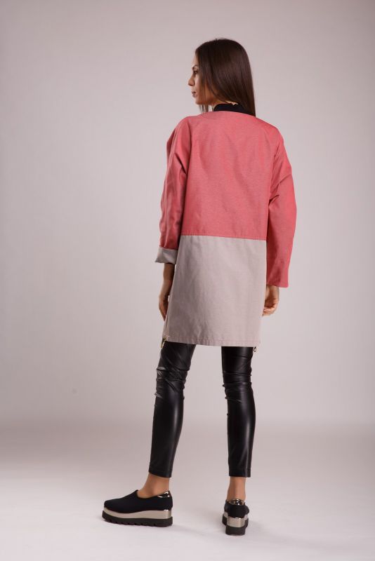 Куртка Alberto Bini Розовый + Серый