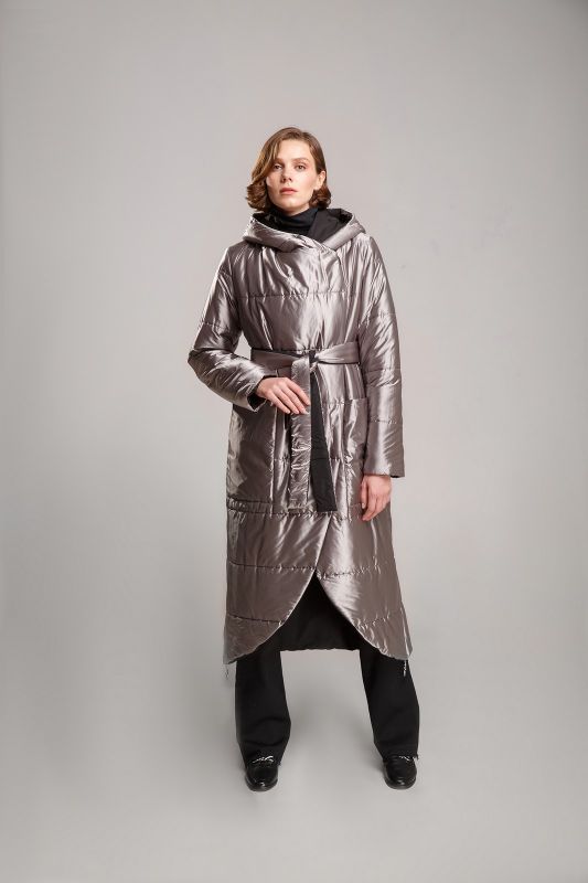 Пальто Alberto Bini Черный с серебряным